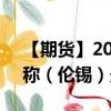 【期货】2024年08月25日代码（SND）名称（伦锡）最新实时数据