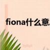 fiona什么意思中文翻译（fiona什么意思）