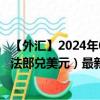 【外汇】2024年08月29日代码（RWFUSD）名称（卢旺达法郎兑美元）最新数据