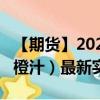 【期货】2024年09月08日代码（OJ）名称（橙汁）最新实时数据