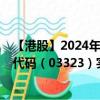 【港股】2024年09月08日上市公司名称（中国建材）股票代码（03323）实时行情