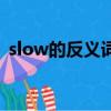 slow的反义词是什么意思（slow的反义词）