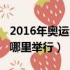 2016年奥运会在哪举办的（2016年奥运会在哪里举行）