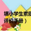 填小学生素质评价手册怎么填（填小学生素质评价手册）