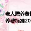 老人赡养费标准2024多少钱一个月（老人赡养费标准2017）