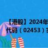 【港股】2024年09月30日上市公司名称（美中嘉和）股票代码（02453）实时行情