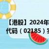 【港股】2024年10月03日上市公司名称（百心安-B）股票代码（02185）实时行情