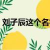 刘子辰这个名字怎么样（刘子辰的名字打分）