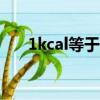 1kcal等于多少卡（1kcal等于多少kj）