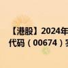 【港股】2024年10月13日上市公司名称（中国唐商）股票代码（00674）实时行情