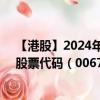 【港股】2024年10月13日上市公司名称（中国卫生集团）股票代码（00673）实时行情