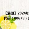 【港股】2024年10月13日上市公司名称（坚宝国际）股票代码（00675）实时行情