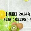 【港股】2024年10月15日上市公司名称（丰城控股）股票代码（02295）实时行情