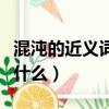 混沌的近义词是什么二年级（混沌的近义词是什么）